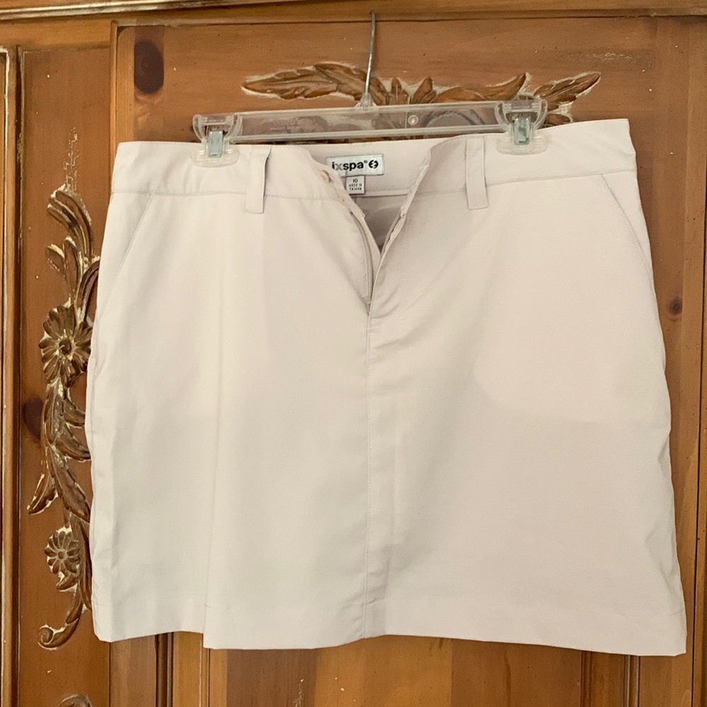 Golf Skort Creme Light Beige Color Size 10 IXspa